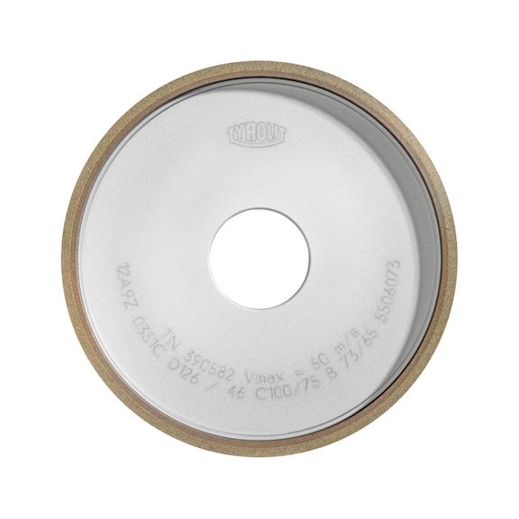 TYROLIT Diamond grinding disc 125x18x32 mm D126 B Open-face grinding of carbide - Sanding tool with diamond or boron-nitride with bore