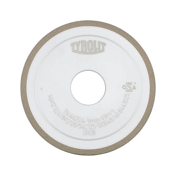 TYROLIT Diamant Schleifscheibe 200x8x32 mm D126 B Spanfl&auml;chenschliff Hartmetall - Diamant-Schleifscheibe