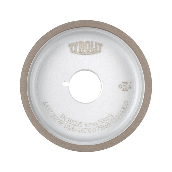 TYROLIT Diamant Schleiftopf 100x20x25 mm D126 B Freifl&auml;chenschliff Hartmetall - Diamantschleiftopf
