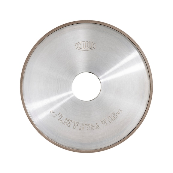 TYROLIT Diamond grinding wheel 100x10x32 mm D91 B Flank machining carbide - Diamond grinding wheel