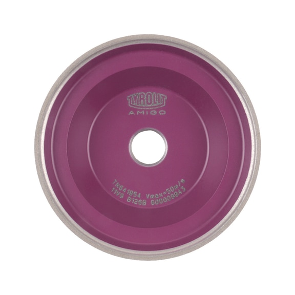 TYROLIT CBN Amigo grinding wheel, dry grinding, 100x35x20 mm, B126 B, steel/HSS 636398 - Sanding tool with diamond or boron-nitride with bore