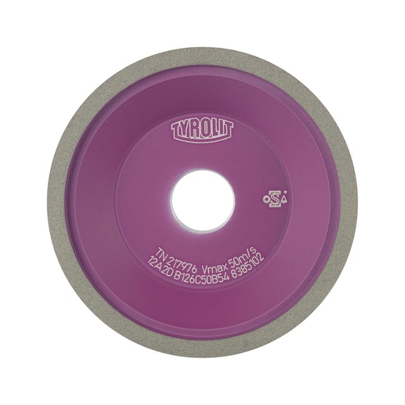 TYROLIT CBN grinding disc, dry grinding 100x25x20 mm B126 B steel/HSS - Grinding wheel/grinding stone