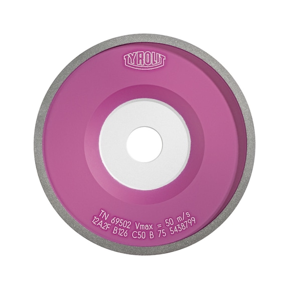 TYROLIT CBN grinding disc, dry grinding 125x23x20 mm 51B126 B steel/HSS - Grinding wheel/grinding stone