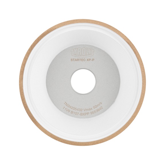 TYROLIT Startec-XP-P Schleiftopf Nassschliff 100x35x20 mm B107 B Stahl/HSS - Schleiftopf, Schleifteller