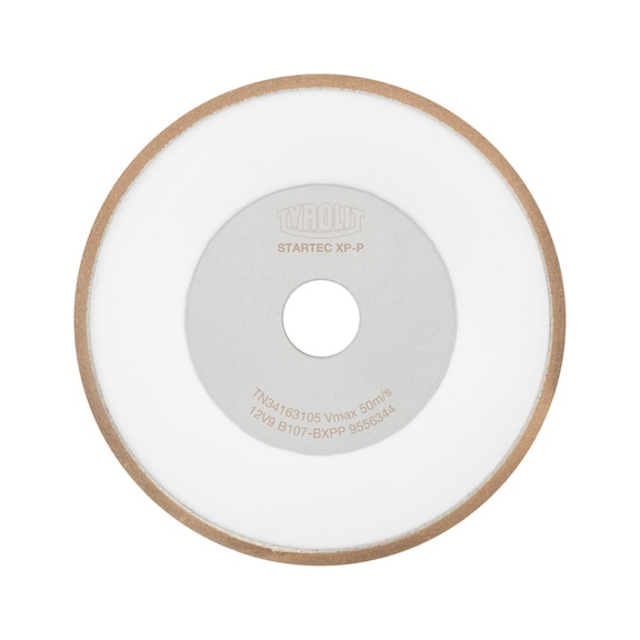 TYROLIT Startec-XP-P Schleifteller Nassschliff 125x25x20 mm B107 B Stahl/HSS - Schleifscheibe/Schleifstein