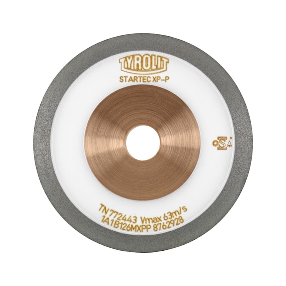 TYROLIT CBN Startec-XP-P grinding wheel, wet grinding, 125x8x20, steel/HSS 34540248 - Grinding wheel/grinding stone