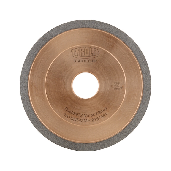 TYROLIT Startec-HP grinding wheel, wet grinding 100x6x20 mm D54 M carbide - Grinding wheel/grinding stone