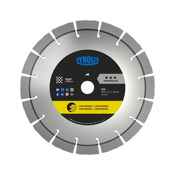 TYROLIT TGD(R) DCU Trockenschnitt-S&auml;gebl&auml;tter 350x3,2/2,4x20 PREMIUM Universal - S&auml;geblatt (Sonstige)