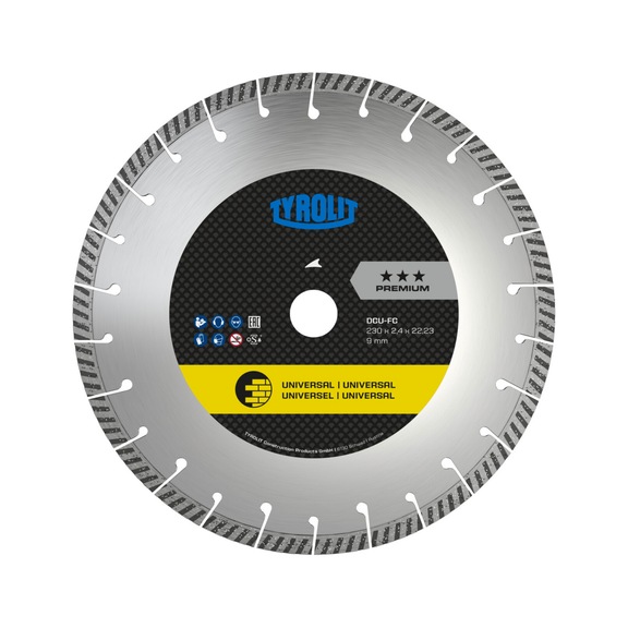 TYROLIT DCU-FC dry-cut saw blades 125x2x22.23 PREMIUM Universal - Saw blade (other)