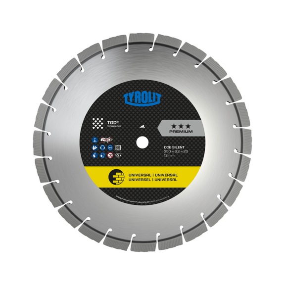 TYROLIT DCE-SILENT Trockenschnitt-S&auml;gebl&auml;tter 400x3,2/2,5x25,4 PREMIUM Universal - S&auml;geblatt (Sonstige)