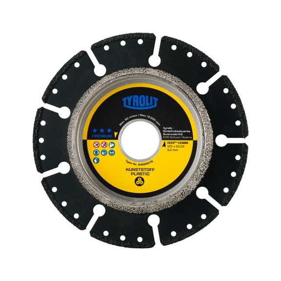 TYROLIT DCCI Combi cutting and grinding disc 125x3x22.23 PREMIUM plastic - Cutting-off wheel