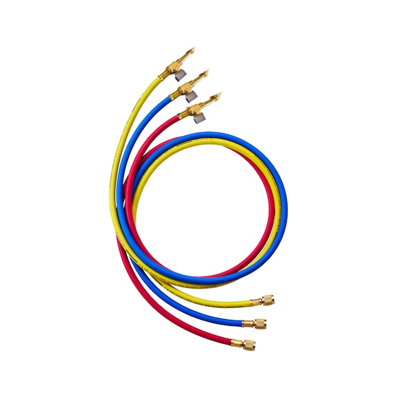 TESTO 3er-F&uuml;llschlauch Set L&auml;nge 1.5 m 275 bar Berstdruck Gewinde 1/4 Zoll SAE - Druckmessger&auml;t Zubeh&ouml;r