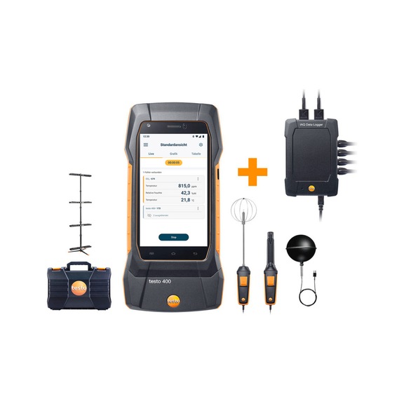 TESTO Datenlogger Behaglichkeits-Set testo 400 - Behaglichkeits-Set