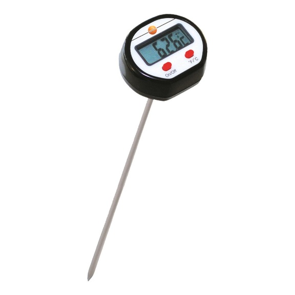 TESTO Einstechthermometer mit verl&auml;ngertem Einstechf&uuml;hler testo Mini - Tauch-/Einstechthermometer