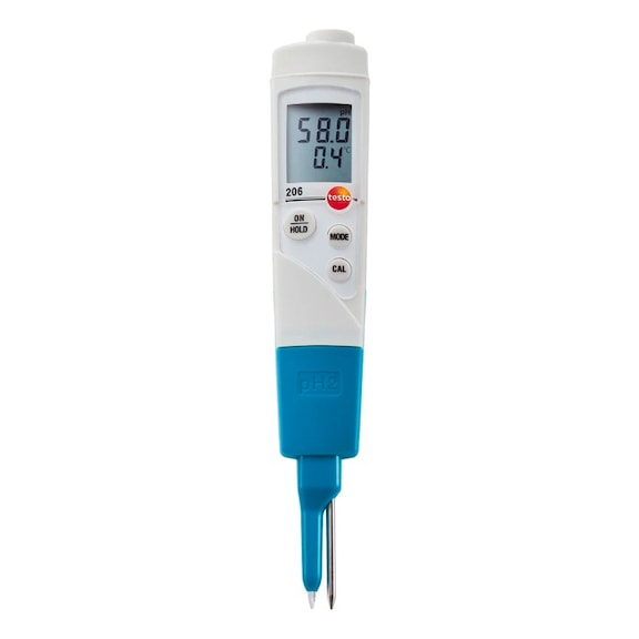 TESTO pH2 - pH-Messger&auml;t f&uuml;r halbfeste Medien testo 206 - pH Messger&auml;t