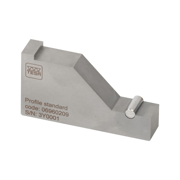 TESA TECHNOLOGY Profile setting standard, contour standard 15 mm for roughness/profile tester - Profile setting standard 15 mm