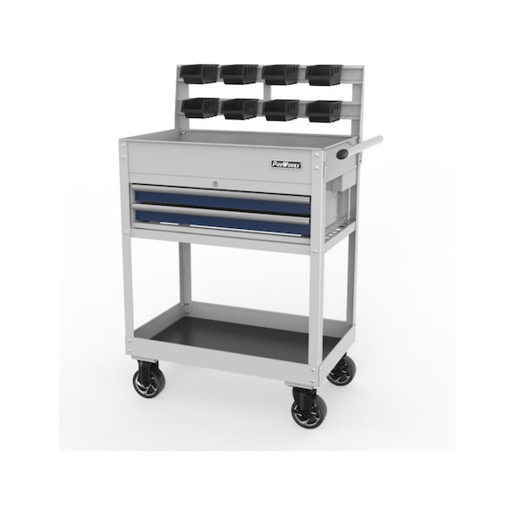 32-inch 2-Drawer Tool Cabinet with Bottom Tray, Tool Hooks and Plastic Bins<br/>Dimensions: 819*510*1328mm - 32-inch 2-Drawer Tool Cabinet with Bottom Tray, Tool Hooks and Plastic Bins<br/>Dimensions: 819*510*1328mm