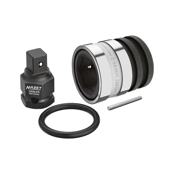 HAZET Power quick-change adapter set 1003S-7/4 external hex 1/2 inch (12.5 mm) - Reducer (plug-in insert)