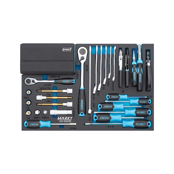 HAZET Tool set 163-636/88, 88-piece - Tool assortment