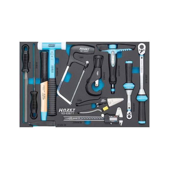 HAZET Tool set 163-638/11, 11-piece - Tool assortment