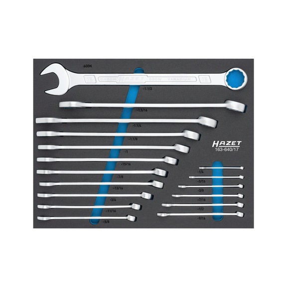 HAZET Spanner set 163-640/17, 17-piece - Tool assortment