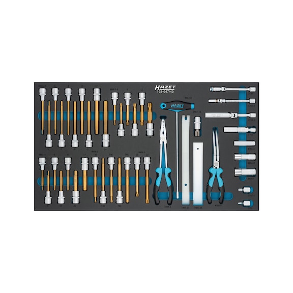 HAZET Tool set 163-647/45, 45-piece - Tool assortment