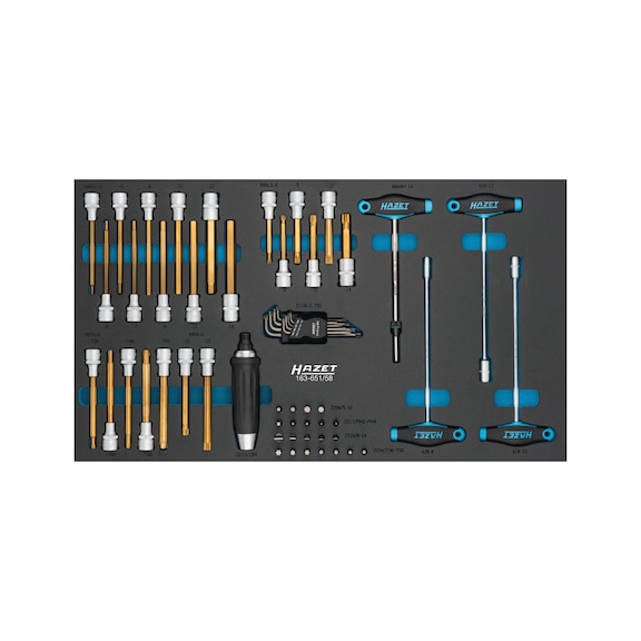 HAZET Tool set 163-651/58, 58-piece - Tool assortment