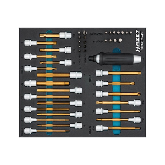 HAZET Tool set 163-675/45, 45-piece - Tool assortment