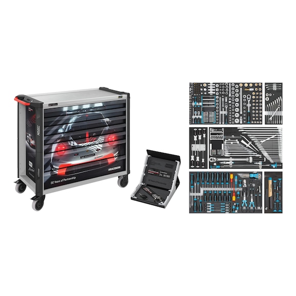 HAZET Assistent 179NXXL-7/430PD workshop trolley, 430-piece set - Workshop trolley