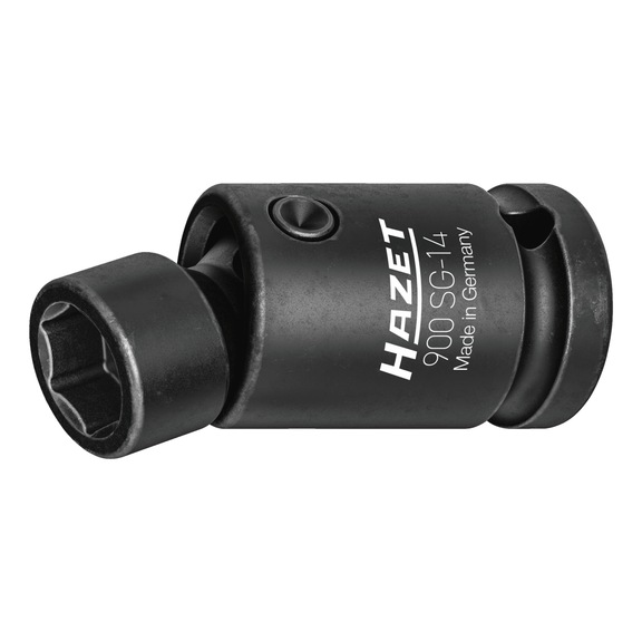 HAZET Kraft-Gelenk-Steckschl&uuml;sseleinsatz 900SG-14 1/2 Zoll (12,5 mm) Vierkant 14 mm - Kraftschraubereinsatz (6kant)