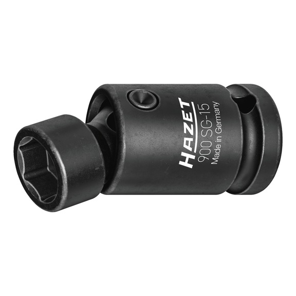 HAZET Kraft articulated socket insert 900SG-15 1/2 inch (12.5 mm) square 15 mm - Power screwdriver bit (hexagon)