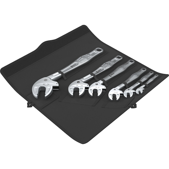 WERA Self-adjusting open-end spanner set 6004 Joker 6 Set 1 05020111001 - Combination wrench set