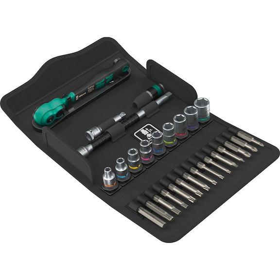 WERA Zyklop Comfort Knarrensatz 8100 SA 15 1/4 Zoll z&ouml;llig 05005542001 - Zyklop Comfort Knarre
