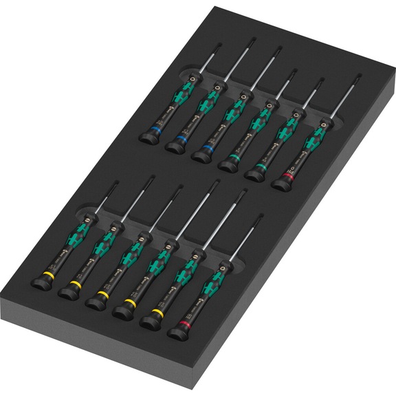 WERA Foam insert 9716 Kraftform Micro screwdriver set 2 05150107001 - Screwdriver set