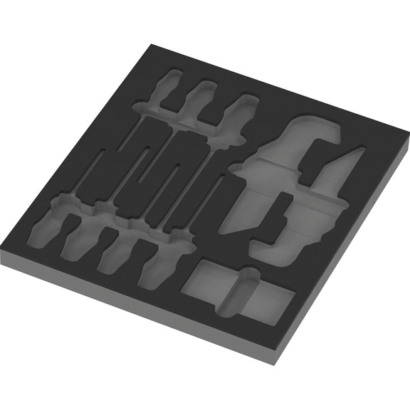 WERA Foam insert 9860 Stainless Set 1, without tools 05137360001 - Drawer foam rubber insert (workshop)