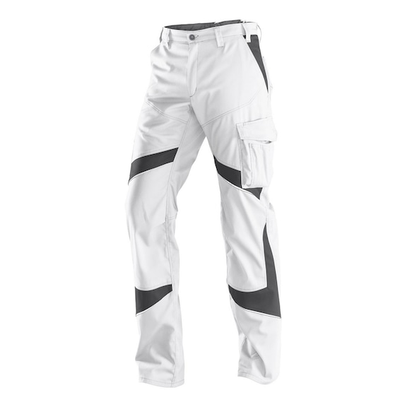 K&Uuml;BLER Trousers, white/anthracite, size 48 2250 5365-1097-48 - 