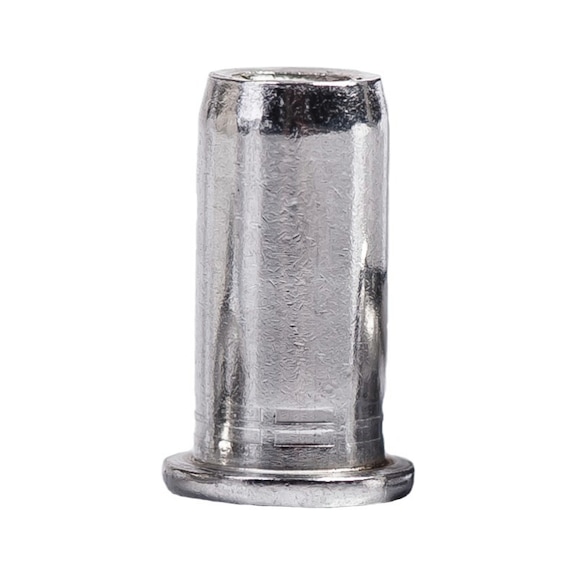 GESIPA Monel flat-round head blind rivet nuts M8x11x17 K 14, pack of 100 1464291 - Blind rivet nut