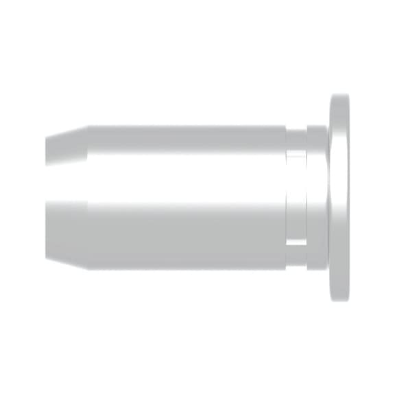 GESIPA Blind rivet nuts, steel, flat-round head, M5 x 7 x 13.5, pack of 500, 1433793 - Blind rivet nut