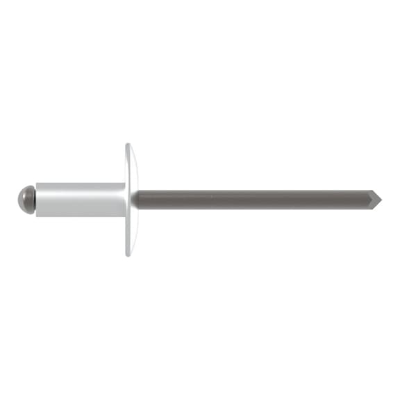 GESIPA Blindniete Alu/Stahl Grosskopf 4 x 20 K 12 Pack mit 250 St&uuml;ck 1454099 - Blindniet