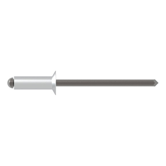 GESIPA Blindniete Alu/Stahl Senkkopf 5 x 10 Pack mit 500 St&uuml;ck 1433516 - Blindniet