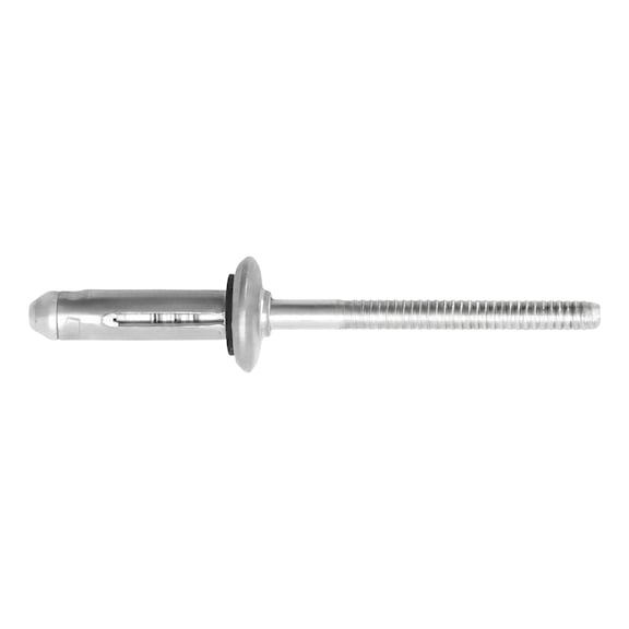 GESIPA Blind rivets, aluminium/aluminium, flat round head, 5.2 x 19.1, pack of 250, 1455606 - Blind rivet