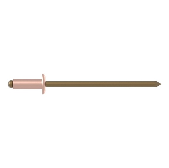 GESIPA Blind rivets, copper/bronze, flat-round head, 3 x 8 pack of 500 pieces 1433661 - Blind rivet