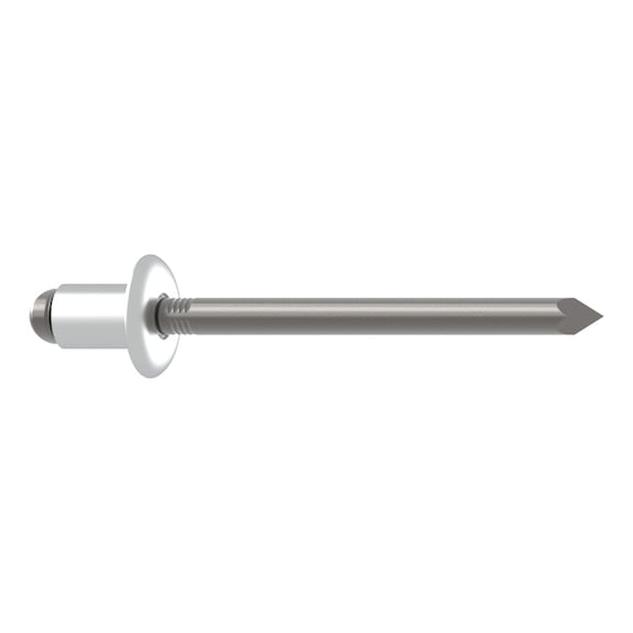 GESIPA Blindniete Stahl/Stahl Flachrundkopf 4,8 x 16 Pack mit 500 St&uuml;ck 1433561 - Blindniet