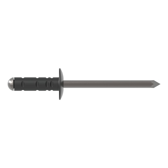 GESIPA Control cabinet rivet, flat-round head, aluminium/steel 4.8 x 15.0, pack of 250 1712694 - Blind rivet