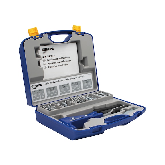 GESIPA Junior-Box mit PolyGrip-Blindnieten 1457662 - Nietwerkzeug&nbsp;