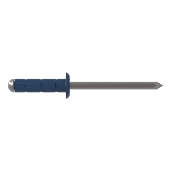 GESIPA Blind rivets, aluminium/stainless steel, 4 x 10, RAL 5010 Gentian Blue, pack of 500, 1456057 - Blind rivet