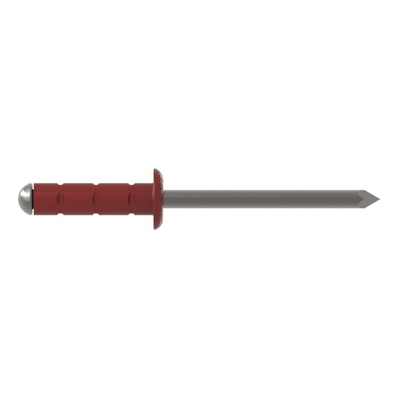 GESIPA Blind rivets, aluminium/stainless steel, 4 x 10, RAL 3000 fire red, pack of 500, 1456049 - Blind rivet