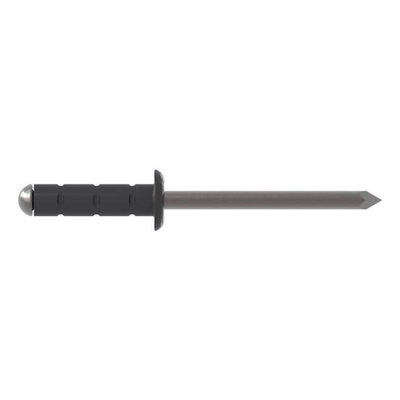 GESIPA Blind rivets, aluminium/stainless steel, 4 x 13, RAL 7024 graphite grey, pack of 500, 1456083 - Blind rivet