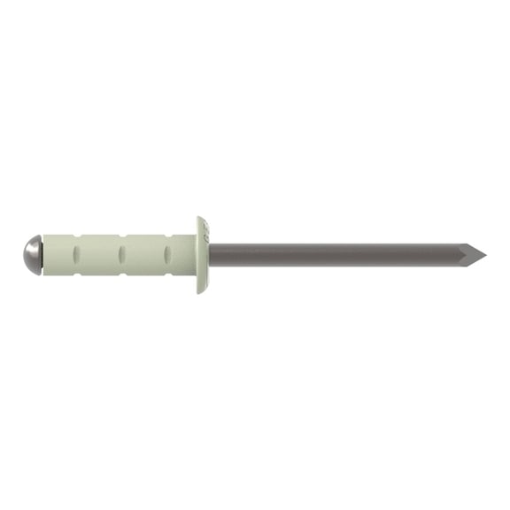 GESIPA Blindniete Alu/Niro 3,2 x 8 RAL 9002 Grauwei&szlig; Pack mit 1000 St&uuml;ck 1456096 - Blindniet