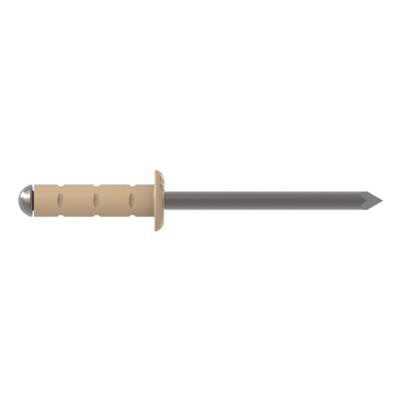 GESIPA Blindniete Alu/Niro 4 x 10 RAL 1015 Hellelfenbein Pack mit 500 St&uuml;ck 1456036 - Blindniet